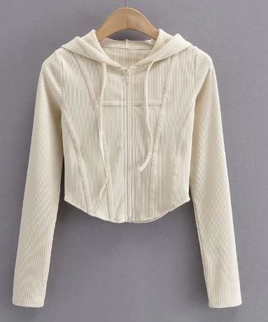 Hooded Cardigan Top Jacket